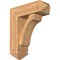 Ekena Millwork Legacy Arts and Crafts Smooth Bracket w/ Offset Brace, Western Red Cedar, 7 1/2"W x 22"D x 26"H BKT0806X22X26LEC03SWR - alternate 1